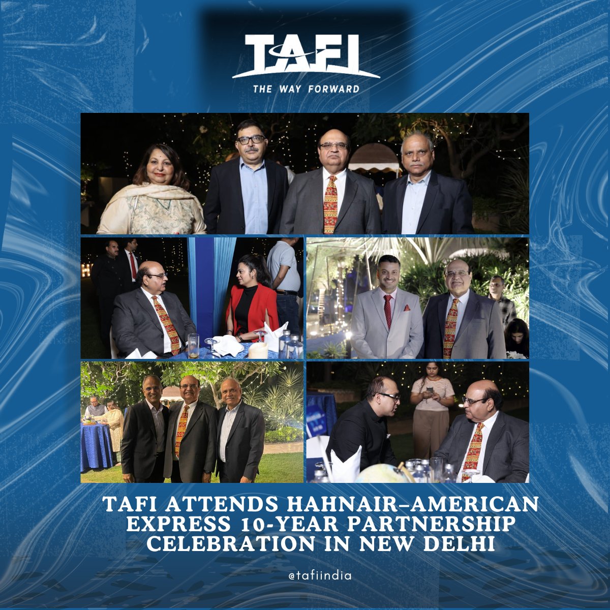 TAFI VP Mr. Anil Kalsi and NI Chair Mr. Dinesh Kumar attended Hahnair’s 10-year partnership event with American Express in New Delhi. ✈️🤝

#Hahnair #AmericanExpress #TAFI #TravelTrade #Aviation #IATA #TravelIndustry #NewDelhi