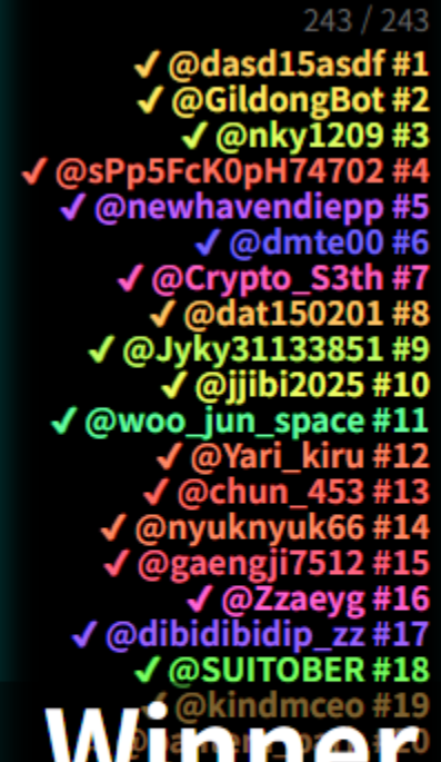 KrrBtc's tweet photo. ☕️ 지친 리버단을 위한 카페인 충전 이벤트 결과 공개
@RiverdotInc @River4fun 

팔로워 1,000명 달성과 함께 리버단 분들에게 감사한 마음을 전하고자 진행했던 커피 이벤트 결과를 공개합니다!

어제 야근으로 늦고 그대로 뻗어버려서...
12시 땡하고 공개하지 못했네요 🥲

당첨되신 분들 축하드립니다!
 - 당첨자 명단 아래 참고 👇

 ※ 당첨되신 분들은 저에게 별도 DM 부탁드립니다.

다음에 기회가 되면 다른 이벤트를 준비해보겠습니다 🎁

날이 추워졌는데 건강 조심하세요.
시즌3 끝까지 행복하게 상호작용과 소통하시길 바랍니다.

[당첨자 명단]
@dasd15asdf 
@GildongBot 
@nky1209 
@sPp5FcK0pH74702 
@newhavendiepp 
@dmte00 
@Crypto_S3th 
@dat150201 
@Jyky31133851 
@jjibi2025 
@woo_jun_space 
@Yari_kiru 
@chun_453 
@nyuknyuk66 
@gaengji7512 
@Zzaeyg 
@dibidibidip_zz 
@SUITOBER 
@kindmceo 
@pantera_park 

🌊 $RIVER 핵심 키워드
 - 체인 추상화, Omni-CDP, satUSD/satUSD+
 - Dynamic Airdrop Conversion, Smart Vault