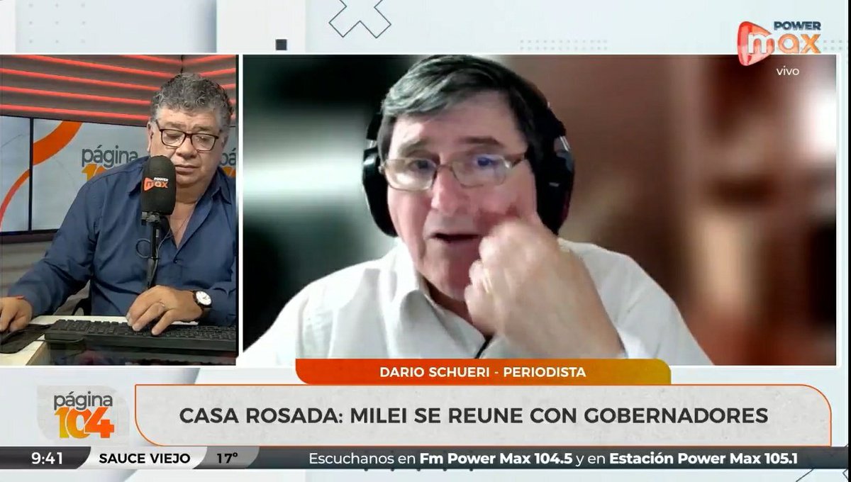 Ahora al aire de 📻 @Pagina.104
🎙 @darioschueri DARIO SCHUERI - Información Institucional
LA ACTUALIDAD Y TODA LAS NOTICIA DESTACADA 👇
📻fmpowermax.com.ar
🤳Seguinos en instagram instagram.com/104_pagina/ Y YA ESTAMOS En You Tube 🥳 youtube.com/@Pagina.104/ab…