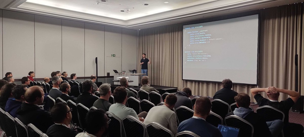 phpconference's tweet image. 💡 Highlights from #IntPHPcon Munich!
⚙️ Paul Conroy – Modern PHP Features You’re Probably Not Using
🏗 Thiago Cordeiro – DDD & Clean Architecture
Modern PHP + strong architecture = future-ready apps 🚀
#PHP #Developers #DDD #CleanArchitecture #phpconference