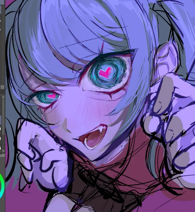 ヴァンパイアwip #初音ミク