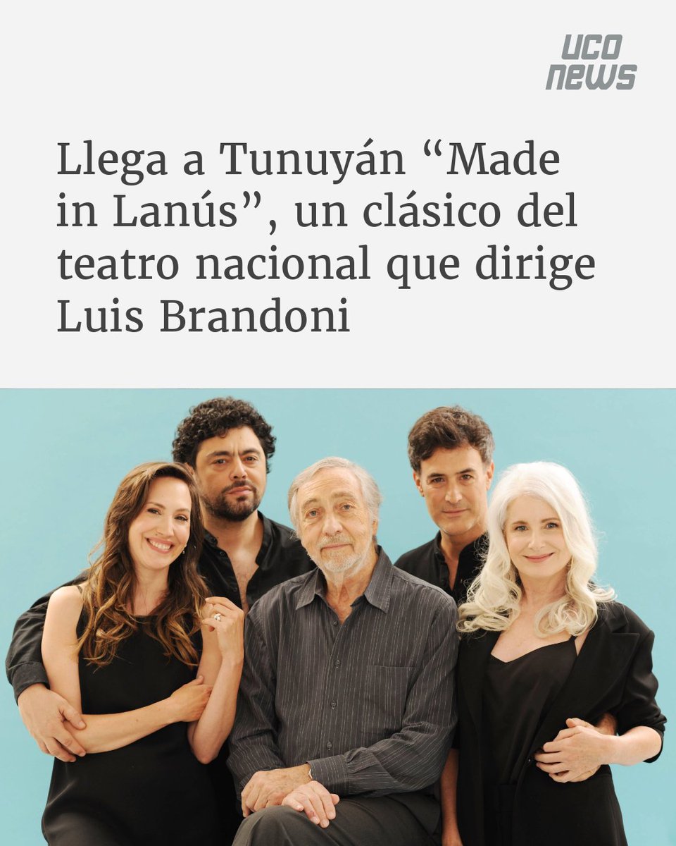 La obra se presentará en el Auditorio Municipal. Actúan Alberto Ajaka, Cecilia Dopazo, Esteban Meloni y Malena Solda.

🔗 uconews.ar/contenido/1646…