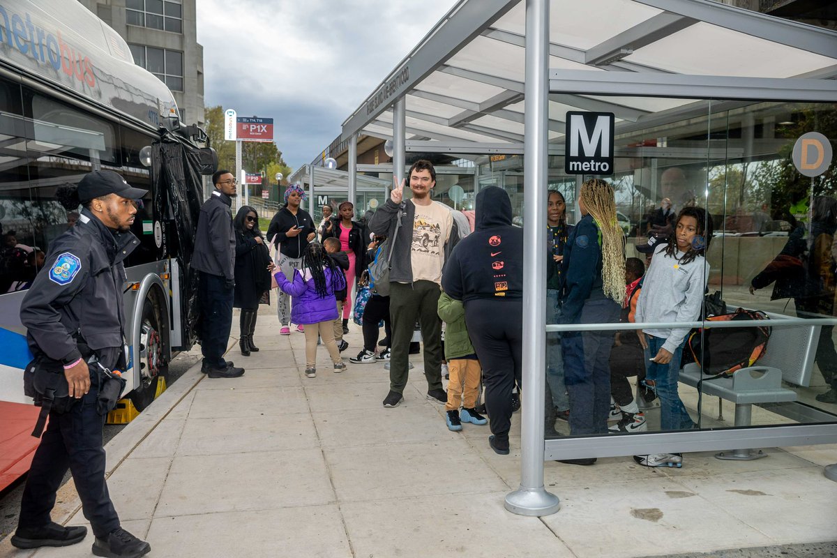 wmataGM's tweet image. Super fun @wmata @MetroTransitPD Spooky Bus at Rhode Island Ave. Station. Appreciate our great police team who do so much community engagement as part of our record setting public safety results. Thx for all the kids (and kids at heart) who came out! Happy Halloween
