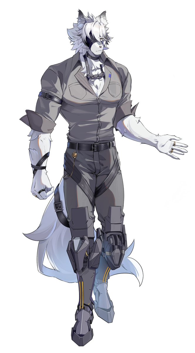 デート用に描いたアクスタの🐺の方
こっちは何個か🦇要素入れた