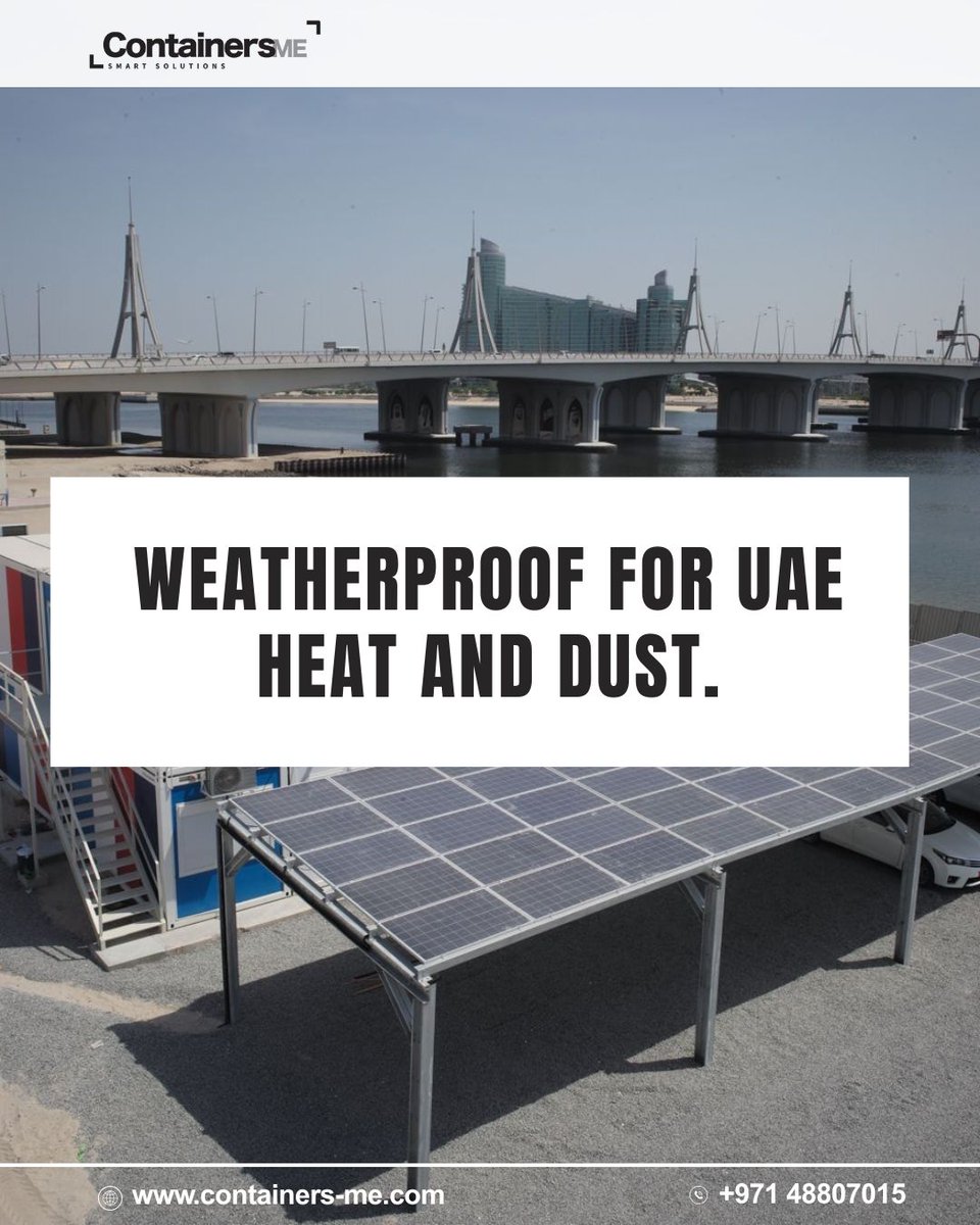 Containers_me's tweet image. Top 5 Advantages of Modular Mobile Containers — strong, safe, and built to last.

 Fire-rated, weatherproof, corrosion-free, quick to install, with flexible lease, rent, or buy options.

#modularcontainer #mobilecontainer #fireproofcontainer #containerrestaurant #dubaimodular