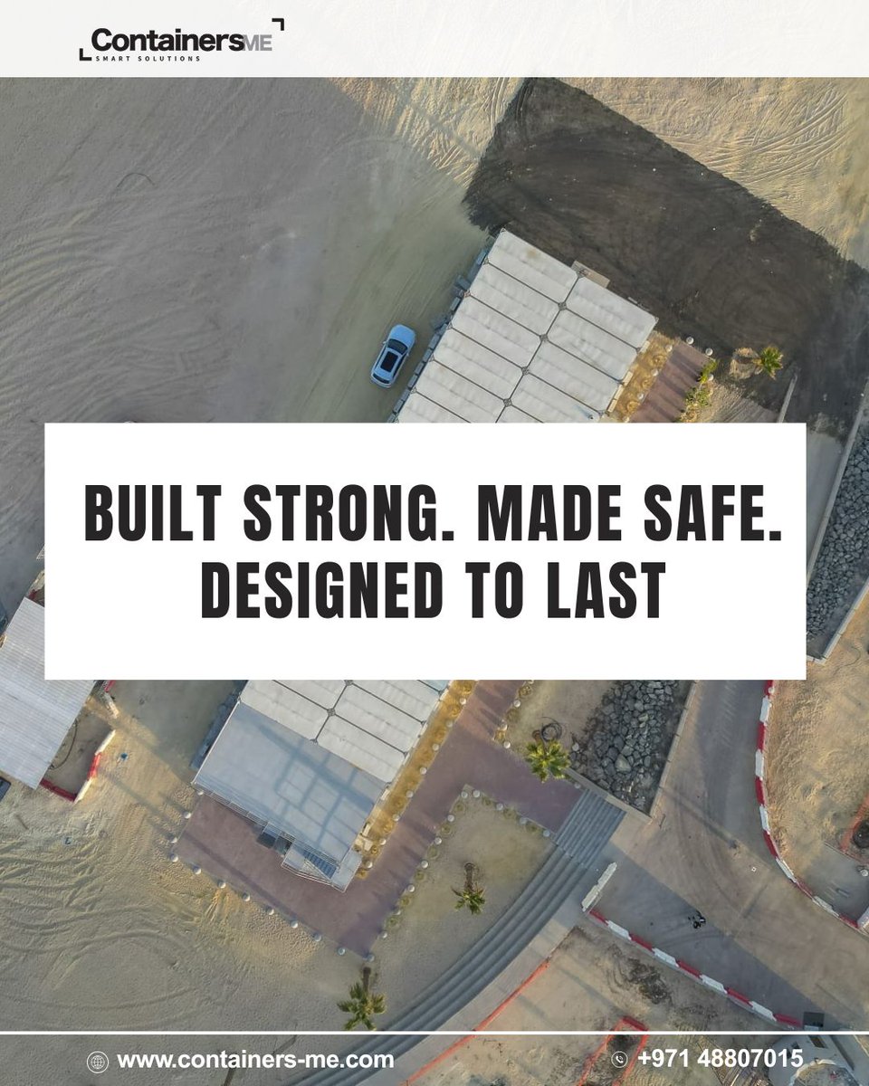 Containers_me's tweet image. Top 5 Advantages of Modular Mobile Containers — strong, safe, and built to last.

 Fire-rated, weatherproof, corrosion-free, quick to install, with flexible lease, rent, or buy options.

#modularcontainer #mobilecontainer #fireproofcontainer #containerrestaurant #dubaimodular