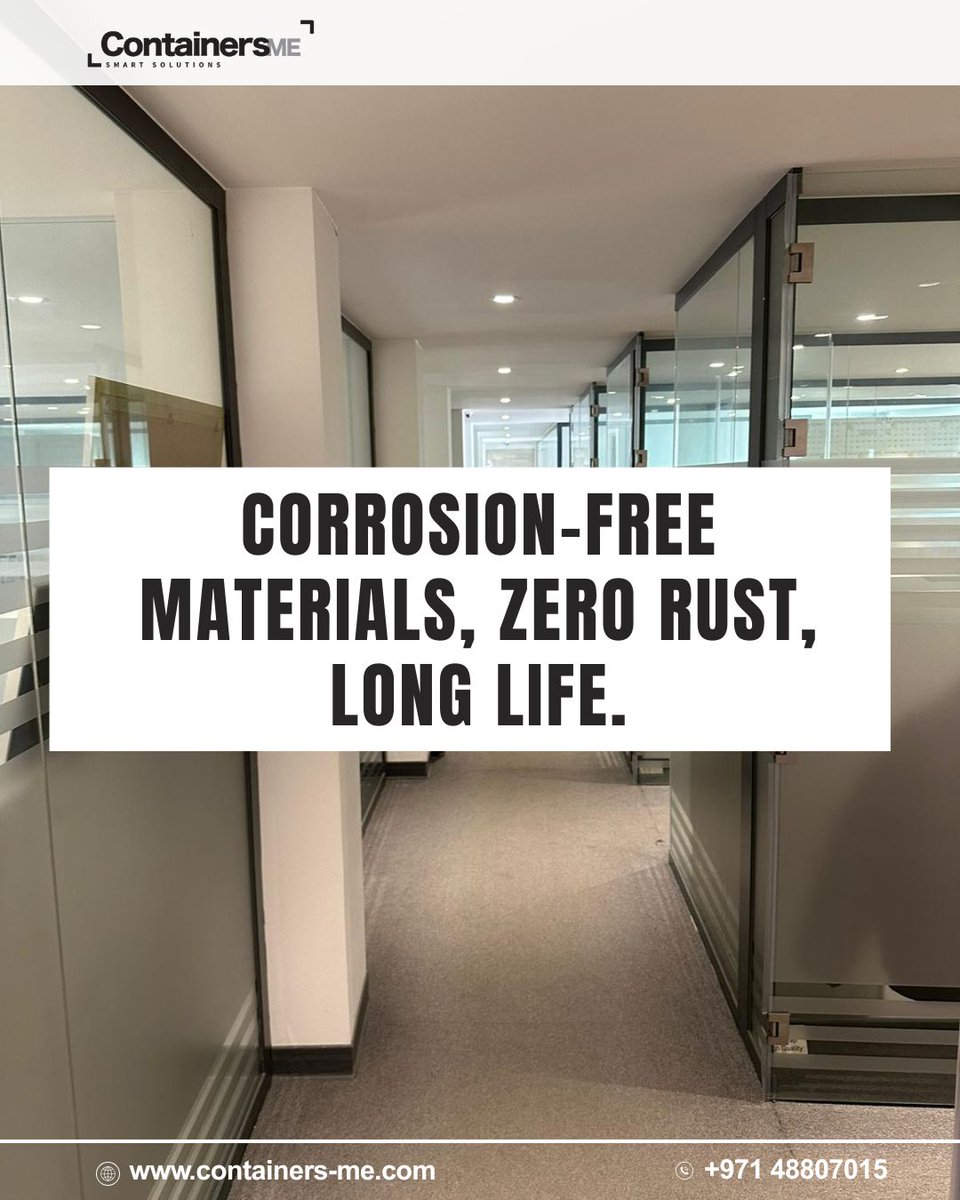 Containers_me's tweet image. Top 5 Advantages of Modular Mobile Containers — strong, safe, and built to last.

 Fire-rated, weatherproof, corrosion-free, quick to install, with flexible lease, rent, or buy options.

#modularcontainer #mobilecontainer #fireproofcontainer #containerrestaurant #dubaimodular