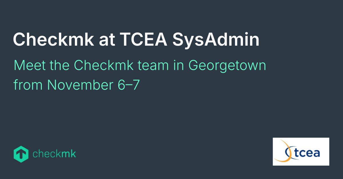 Texas, we can’t wait to see you! 🇺🇸 

While our European tour keeps rolling, our US team is off to TCEA SysAdmin Georgetown (Nov 6–7) to meet the amazing local sysadmin community. 

Let’s connect and talk all things monitoring!