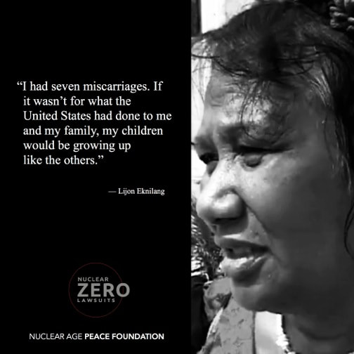 When Trump talks about testing nuclear weapons, I hope you all remember the Marshall Islands babies born without bones and the cries after miscarriages.

There's no version of testing, using, or manufacturing nuclear weapons that is humane. None.