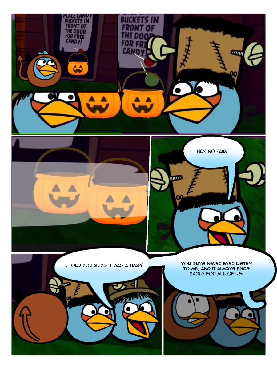 TiffanyArtist56's tweet photo. (2/5) 💥 NEW SCREEN TO COMIC 💥

#ScreenToComics are back! With #AngryBirdsAndTheGhostTrick getting the treatment in time for Halloween! here’s the special in frames edited into a comic! Hope you enjoy! And stay tuned for more #TFAComics in the near future! 

#TFAScreenToComics #TiffanyFisherArtist #Tiffanimation #TiffanyAndFriends #comics #IbisPaintX #edit #Halloween #Halloween2025