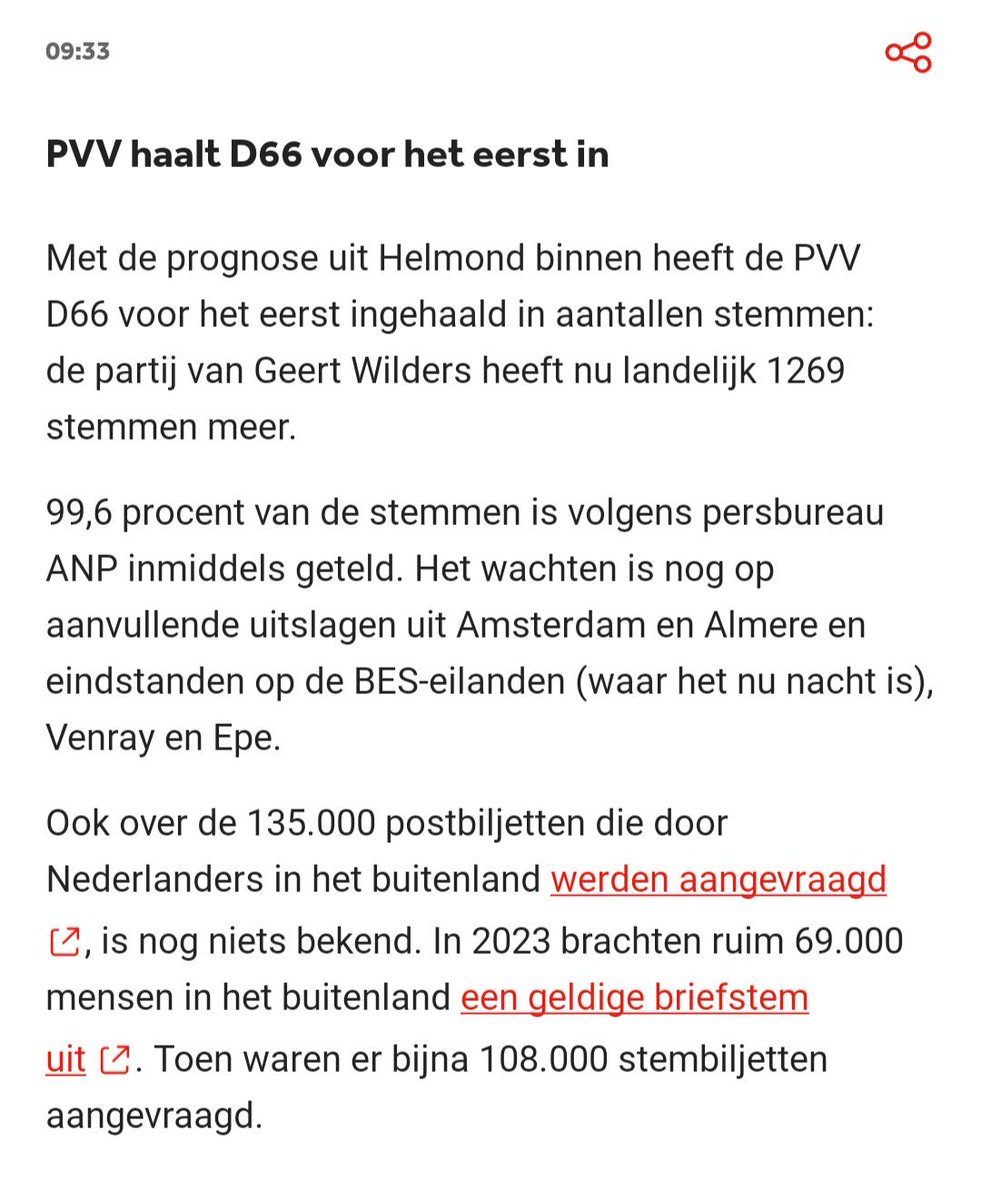 Brand tijdens stemmentelling