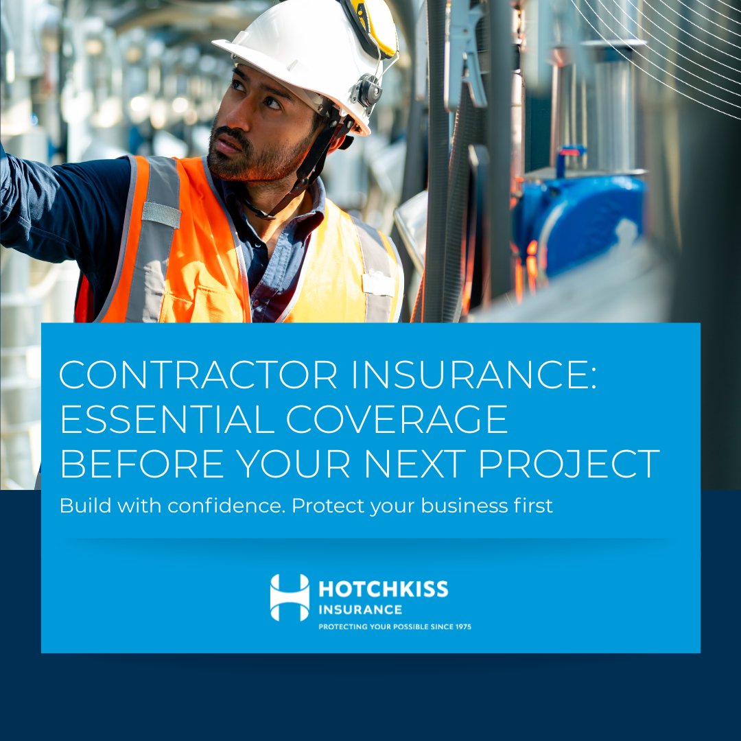 Accidents and claims stop progress. The right Contractor Insurance protects your team, equipment, and profit.

We've helped contractors keep moving for 50 years. Let's cover your next job.

🔗 Consult: hotchkissinsurance.com

#BusinessProtection #HotchkissInsurance
