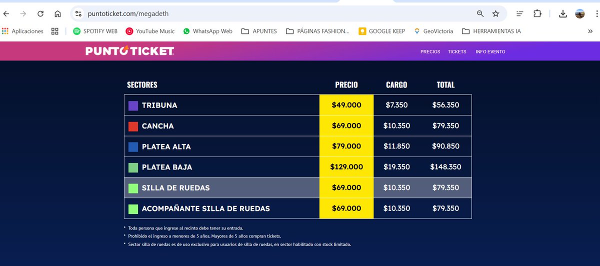 Puntoticket acaba de anunciar a Megadeth en Chile, pero los precios son ridículamente caros debido a la supuesta gira de despedida. Es un abuso, nunca se había cobrado ese nivel de precios.

#megadeth #puntoticket