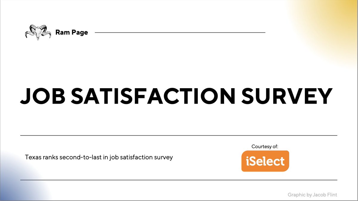ASURamPage's tweet image. Texas Ranks Second-to-Last in Job Satisfaction, says iSelect. Read more on our website.🏢💼📈

🎨&amp;amp; ✍️: @jacobflint16

#Jobs #Texas #ISelect #WorkForce

Link in bio.