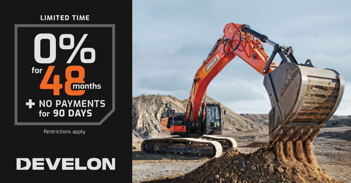 Need new equipment to power you through the end of the year? Planning an upgrade for 2026? Either way, now’s the time to choose DEVELON. 
Call us today at +1 519 826 0550