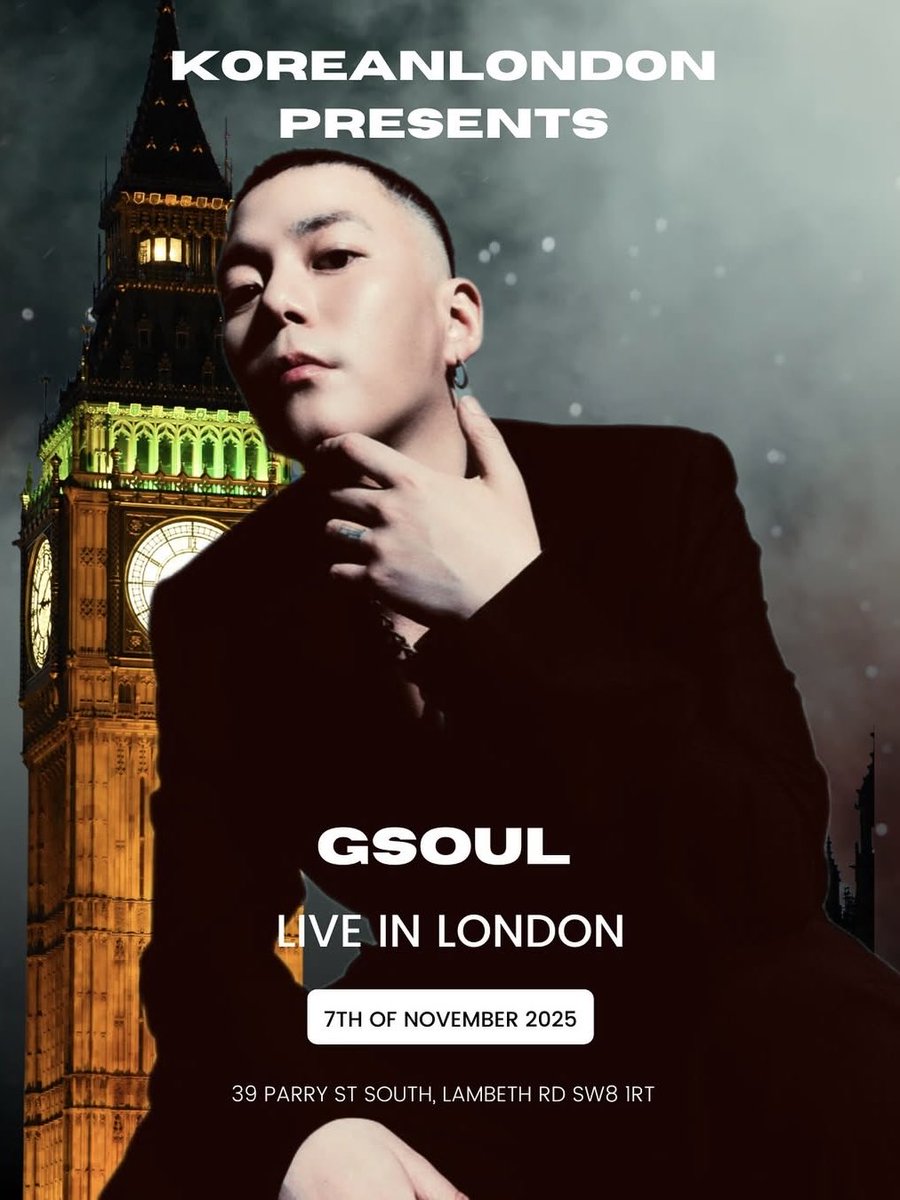 KPOPnLondon's tweet image. 🇬🇧 #GSOUL LIVE IN THE UK 

• London - Nov 7th
• Nottingham - Nov 8th
• Manchester- Nov 9th