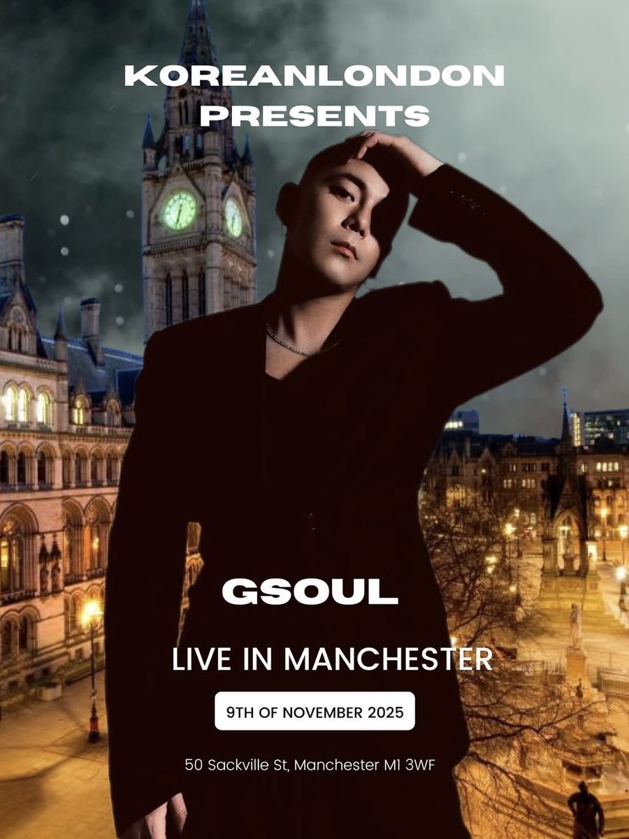 KPOPnLondon's tweet image. 🇬🇧 #GSOUL LIVE IN THE UK 

• London - Nov 7th
• Nottingham - Nov 8th
• Manchester- Nov 9th