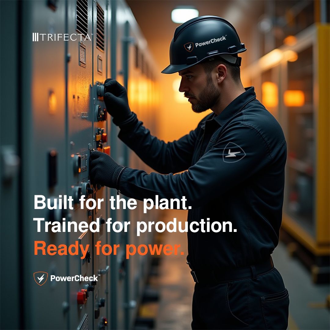 TRIFECTAjobs's tweet image. Built for the plant.
Trained for production.
Ready for power. ⚡

PowerCheck™ electricians — verified. certified. mission-ready.
#TRIFECTA #PowerCheck #MissionCritical #Electricians
