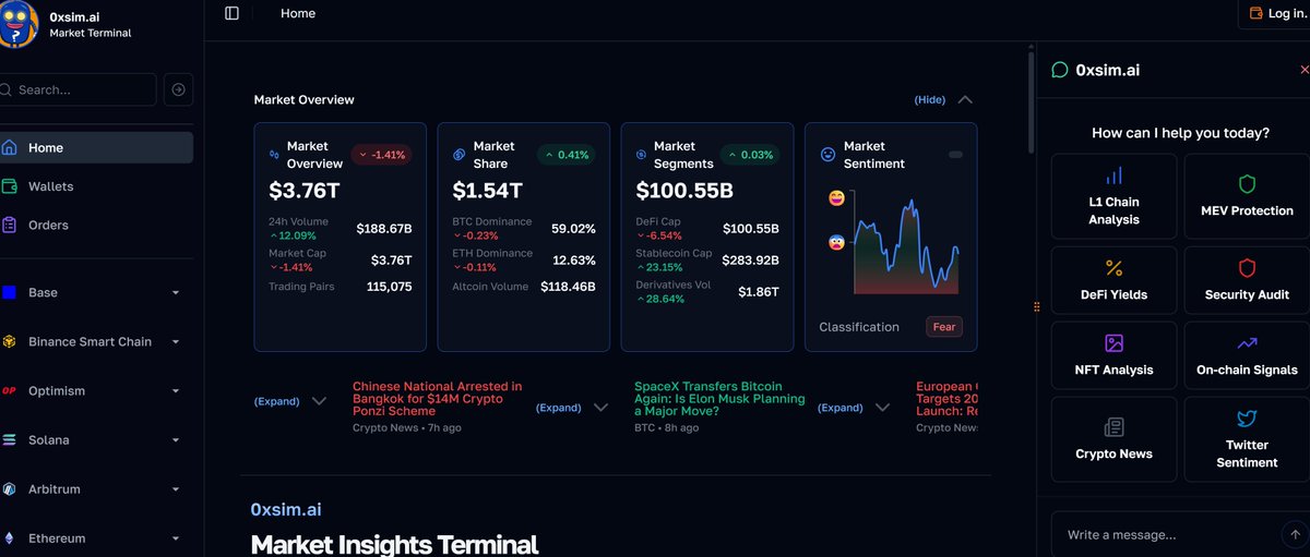 👻 万圣节来点“AI 魔法”！

<a href="/0xsim_ai/">0xsim.ai</a> 是一个 AI 驱动的交易终端，集多链数据分析、最优交易路径、实时分析于一体，还能设置 无限 Limit Orders（即将上线），基于 <a href="/base/">Base</a> 构建⚡

🎁 抽奖：10USDTx5份

关注 <a href="/0xsim_ai/">0xsim.ai</a> + 一键三连本帖

即可参与抽奖，赢取万圣节专属惊喜空投 

用 AI