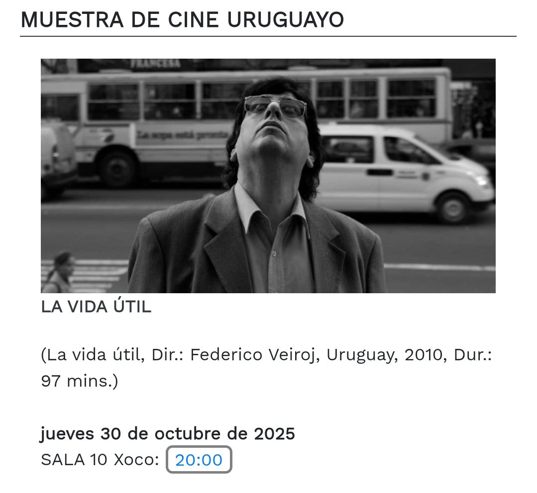 📣 Hoy en <a href="/CinetecaMexico/">Cineteca Nacional</a> una de las películas uruguayas más hermosas de la historia. Una película sobre el amor al cine que nos enseña a amarlo más.
