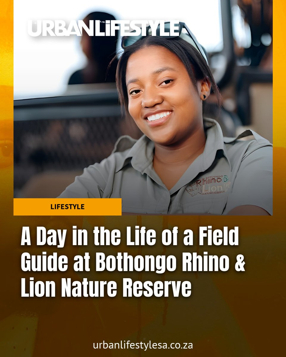 Urban Lifestyle (@ul_mzansi) on Twitter photo Every sunrise brings a new adventure at <a href="/RhinoandLionSA/">Bothongo Rhino and Lion Nature Reserve</a> Nature Reserve. 🌅 Join field guide Didi Mahlo as she shares the magic of connecting people to nature. 🦁🌿
Visit #UrbanLifestyle for more: urbanlifestylesa.co.za/2025/10/30/a-d… Every sunrise brings a new adventure at <a href="/RhinoandLionSA/">Bothongo Rhino and Lion Nature Reserve</a> Nature Reserve. 🌅 Join field guide Didi Mahlo as she shares the magic of connecting people to nature. 🦁🌿
Visit #UrbanLifestyle for more: urbanlifestylesa.co.za/2025/10/30/a-d…