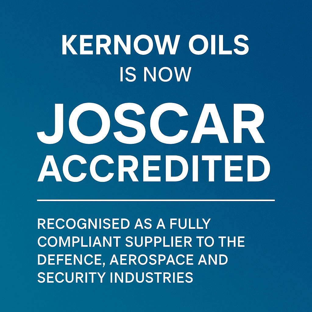 Proud to announce that Kernow Oils is now JOSCAR accredited! ✅

This recognition confirms our commitment to quality, compliance, and trust as a supplier to the defence &amp; aerospace sectors.

#KernowOils #JOSCAR #AccreditedSupplier #QualityAssurance