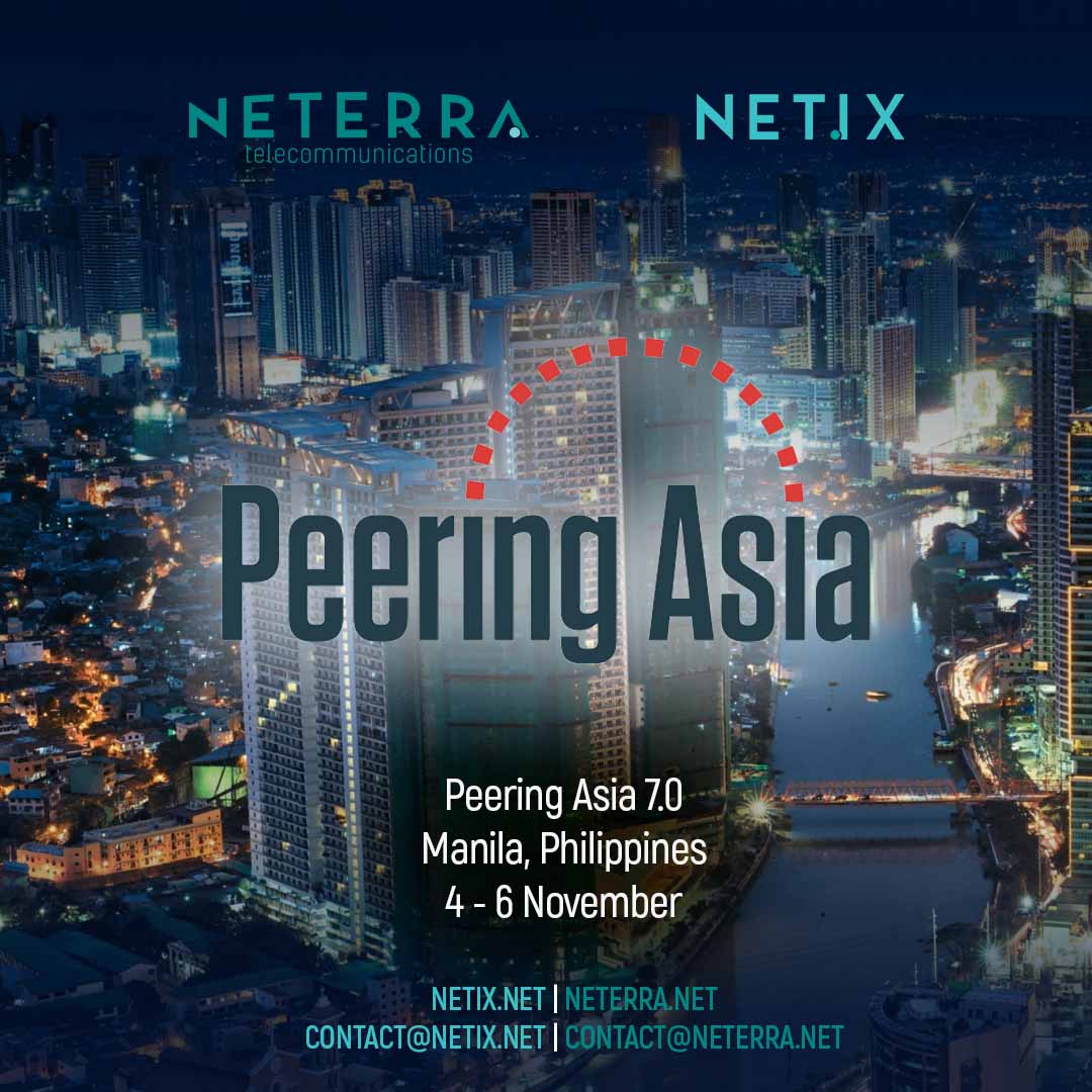 Do you want to peer at the IXP named the Best Internet Exchange Provider 2025? If so, arrange a meeting with NetIX at #PeeringAsia next week in #Manila, #Philippines: contact@netix.net

#telecom #internet #IXP #peering #internetexchange #ethernet #PeeringAsia #PeeringAsia7