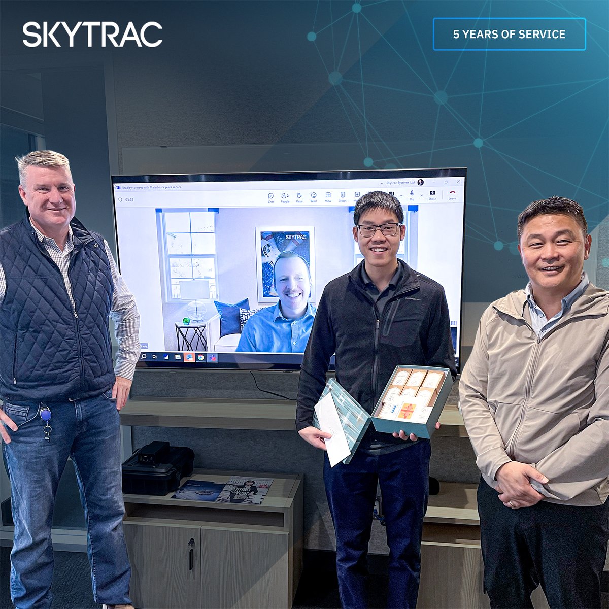 A big congratulations to Bradley Jung on celebrating five years with SKYTRAC! 🎉

Thanks, Bradley, for bringing your energy, innovation, and heart to SKYTRAC every day. Here’s to five amazing years and many more ahead! 👏