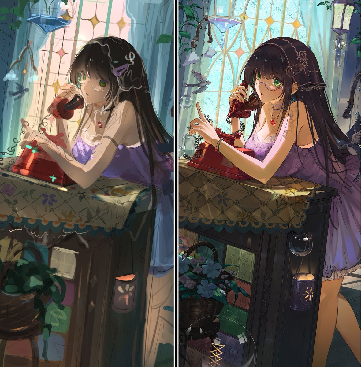 매번 느끼는 건데 컬러러프에서 구상을 구체적으로 해두면 뒤가 훨씬 편하다..! 러프에 시간 쏟는 게 비효율적인 것 같으면서도, 사실은 제일 효율적인 이유