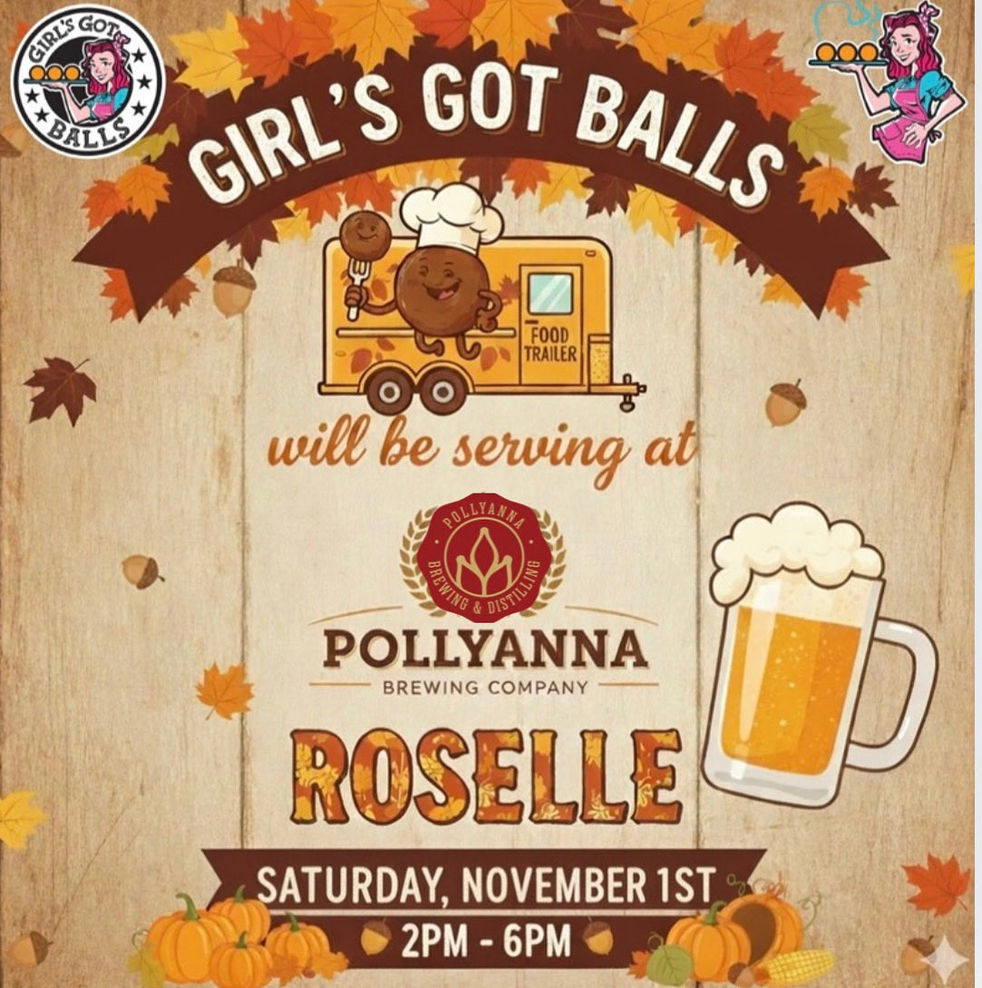 Saturday we will be at <a href="/PollyannaBrewCo/">Pollyanna Brewing</a>  2-6pm at their Roselle location. Come on out for balls and brews!