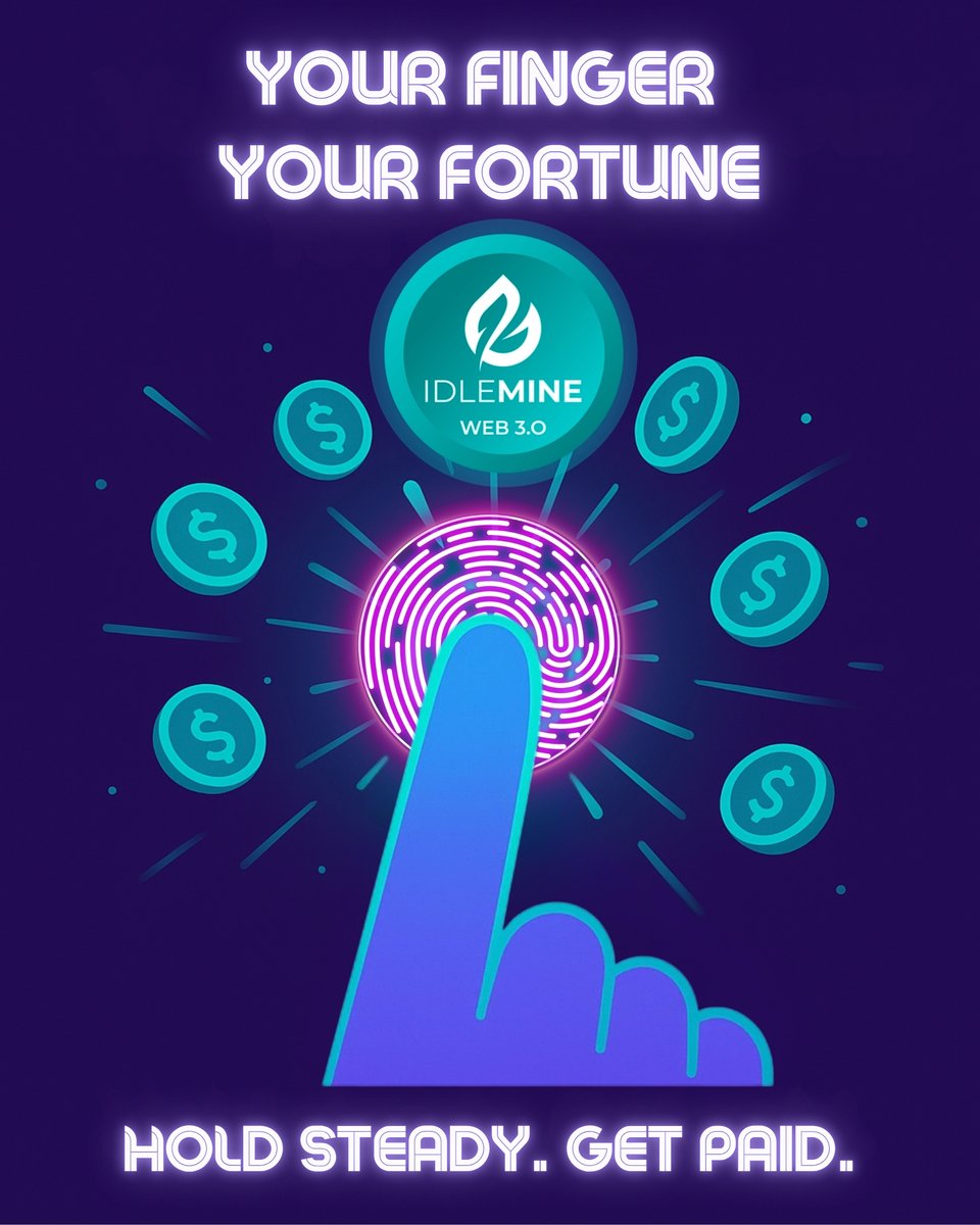 stringidlemine's tweet image. ☝️ Your Finger. Your Fortune.
Hold steady. Get paid. ⚡
The longer you hold, the bigger the reward.

Play now 👉 play.google.com/store/apps/det…

#IdleMine #IdleMineKling #HoldToEarn #PlayToEarn #SolanaGaming #GameFi #CryptoRewards