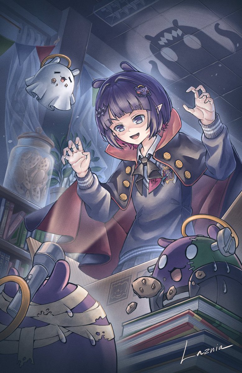 " Don't eat at night without INA !! " 🐙🍪
#inART #いなート