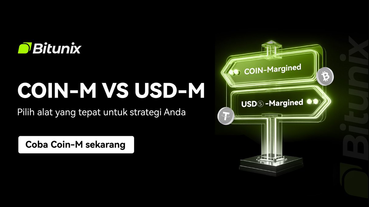 BitunixID's tweet image. Banyak trader masih bingung apa bedanya COIN-M vs USD-M?
- COIN-M = pakai koin (seperti BTC) sebagai margin
- USD-M = pakai stablecoin (seperti USDT) sebagai margin
Pilih yang paling sesuai dengan strategi dan toleransi risikomu.
💡 Di Bitunix, kamu bisa coba keduanya dengan…