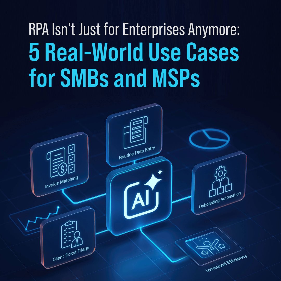 SamuraiSync's tweet image. RPA for SMBs is gaining traction in industries that once believed automation was only for enterprises. From reducing manual effort to eliminating human error, Robotic Process Automation is now more affordable, accessible, and impactful than ever.
bit.ly/4nB3YOe