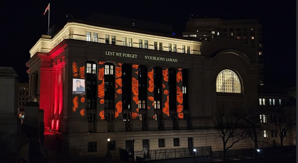 The 2025 Poppy Campaign officially begins tomorrow! And there's no better way to mark the occasion than going to see the Poppy Drop display cascade down the Senate building.

Join us tomorrow for the annual display. From October 31 - November 11, digital Poppies will cascade down