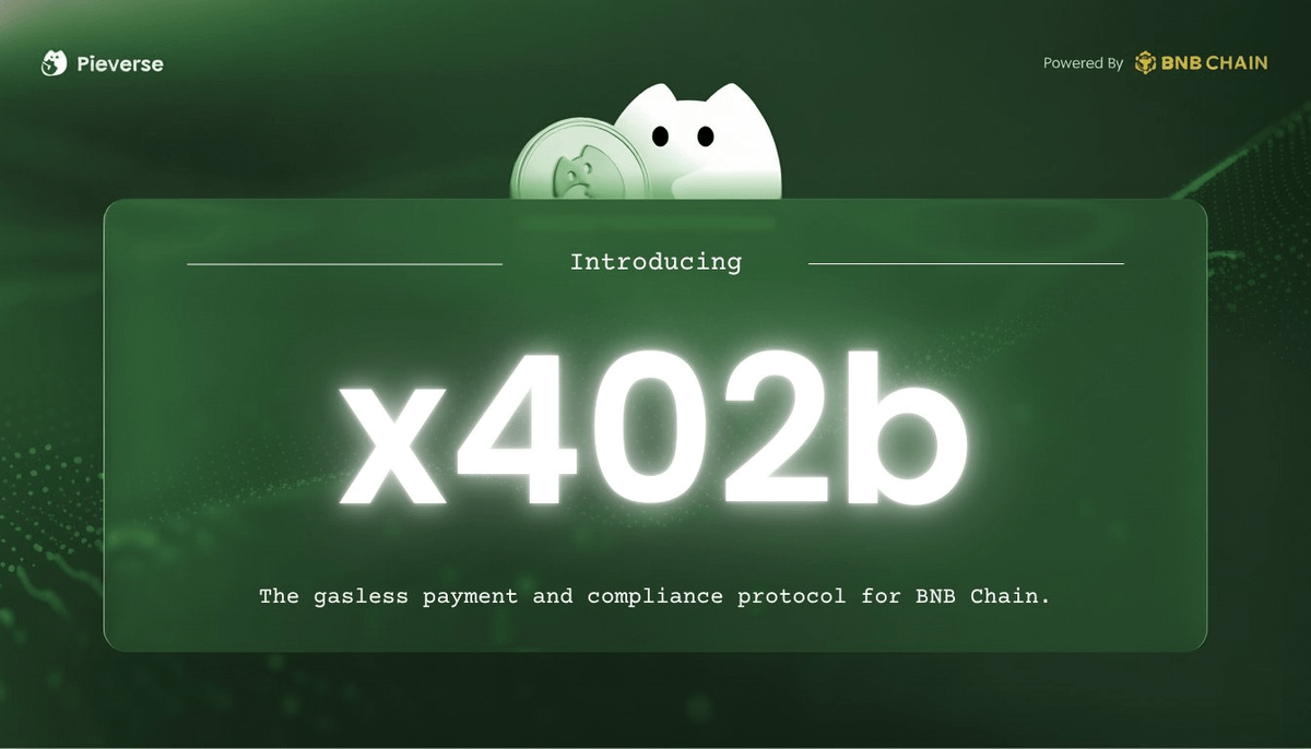 Axel_bitblaze69's tweet photo. x402 alpha most people are sleeping on

While everyone’s glued to Base, there’s a legit x402 play brewing on @BNBCHAIN that deserves attention

I’m talking about @pieverse_io

the first x402-aligned project on BNB Chain

Pieverse built x402b, an enterprise-grade extension of the 0x402 standard.

With it, every stablecoin payment becomes:

→ Tax-ready
→ Timestamped
→ Verifiable on-chain

Not just a transfer, but a compliant financial record

With this level of proof, stablecoins could finally be used for payroll, invoices, and accounting across businesses, DAOs, and gov

Previously raised $7M from Animoca and others.

Since $PIEVERSE launch is near, imo you should keep tabs on this one, especially with support from @BNBCHAIN.

You know how crazy things go on BNB