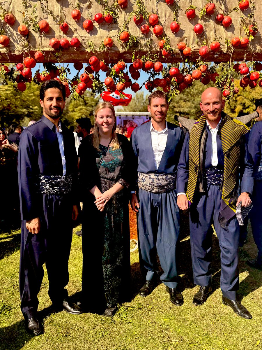 nlinkri's tweet photo. A great pleasure to attend the Pomegranate Festival in Halabja today. 

Our sincere thanks to the Governor of Halabja @nuxshanasih for the kind invitation. A great occasion to celebrate the region’s rich agricultural potential. https://t.co/7PgrfZCK0q