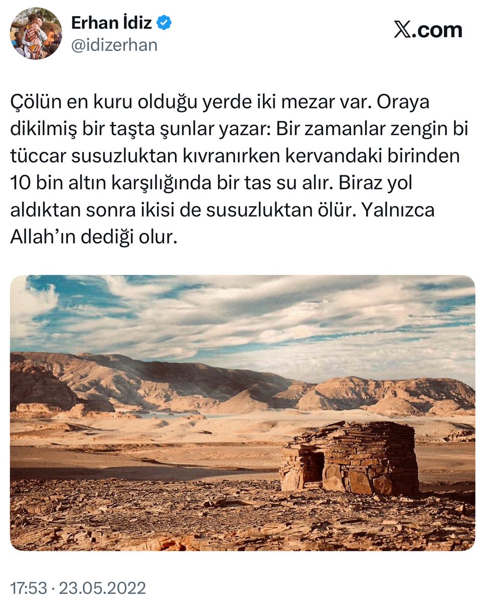 Onları görünce yıllar önceki paylaşımımı hatırladım.