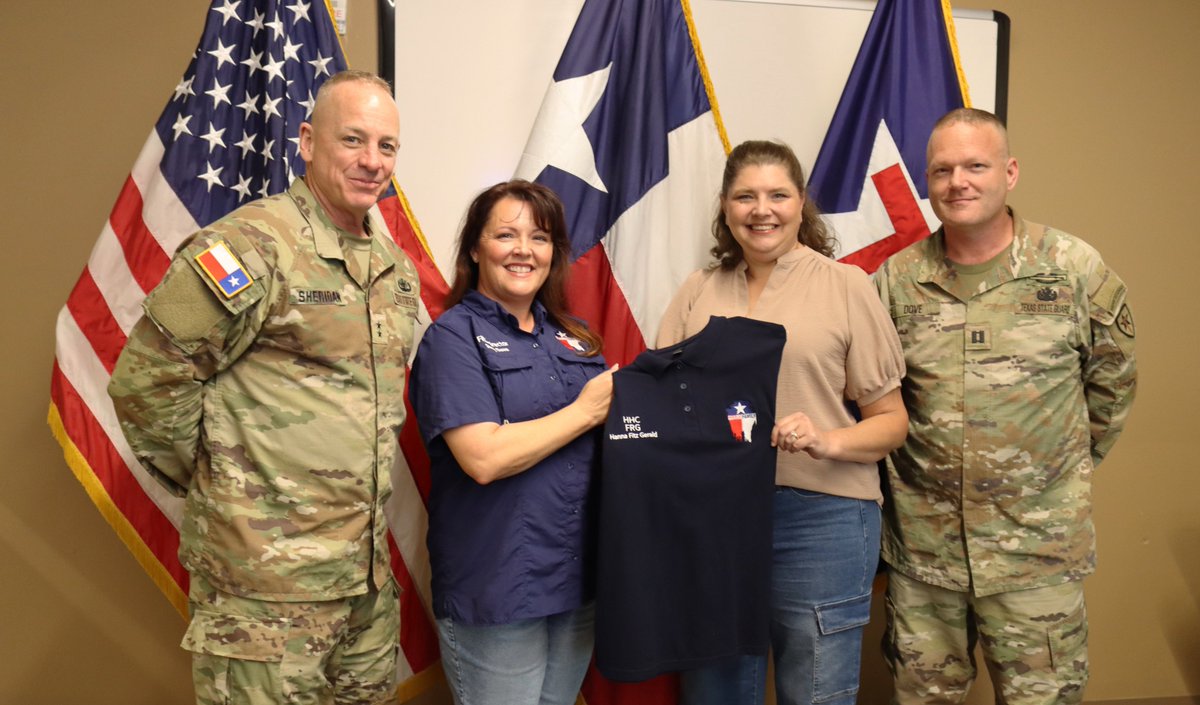 Congrats to Hannah Fitz Gerald, the new Family Readiness Group Leader for Texas State Guard, HHC! 🎉 The FRG strengthens support between TXSG troops &amp; families statewide. #TexasStateGuard #FRG #DutyFirst #TexasAlways