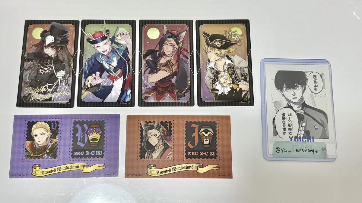 yuu_exchange's tweet photo. 【交換】ツイステ メタルクリアカード メタカ ハロウィン アニメイト フェア 特典 

譲 : メタカ→リドル(箔)、セベク、ジャミル、ラギー
特典→ヴィル、ジャミル

求: 同種エース

・箔↔箔
・郵送のみ

検索からでもお気軽にお声掛けください🙇🏻‍♀️ https://t.co/6xGPV8MKtR
