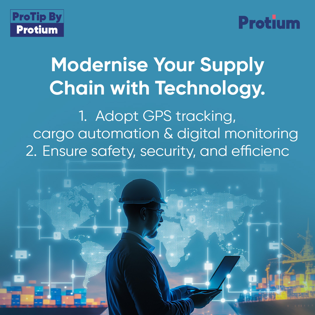protiumind's tweet photo. India’s logistics is evolving fast with Gati Shakti, freight corridors &amp; multi-modal parks. For MSMEs, that means faster deliveries, lower costs &amp; smarter growth. This week’s 16 Oct Protips uses on turning logistics efficiency into your next business advantage.

#ProTipsByProtium https://t.co/7HcEkQ71gi