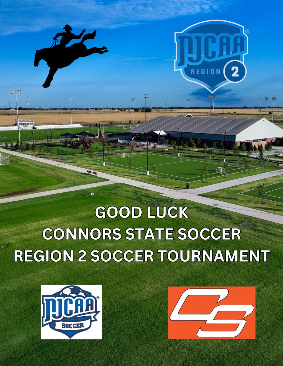 CSCMBB's tweet image. The Cowboys wanna wish a Good luck to @ConnorsStSoccer as they compete for a Region 2 Championship this weekend in Enid at the Advanced Soccer Complex. We can’t wait to cheer you all on this afternoon in the Quarterfinals at 3:00 p.m.
