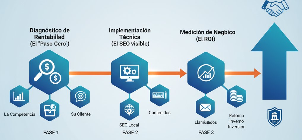 Gráfico de estrategia SEO de negocio