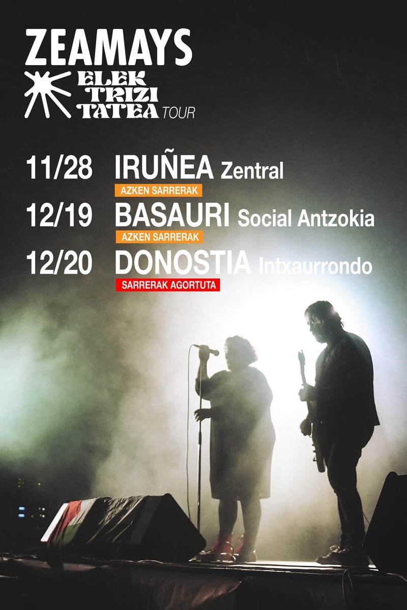 Urteko azkenengo kontzertuak!!!👊
Adi egon!!!
Sarrerak: musikaze.net/web/?menu=36&p…