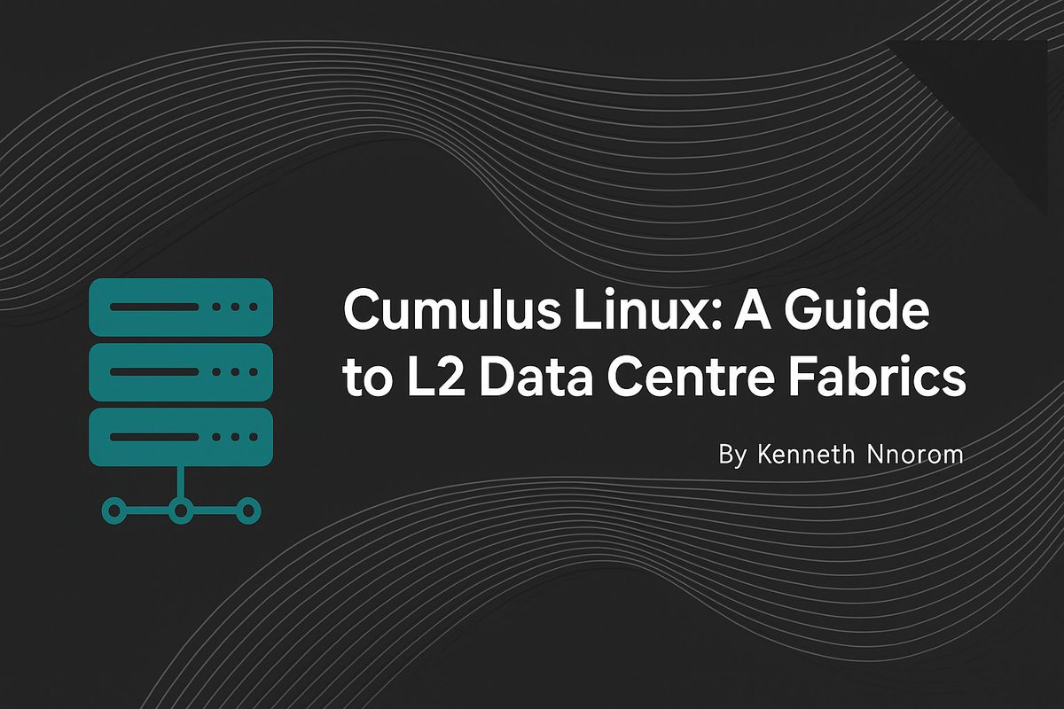 dc8official's tweet image. Just published Part 1 of my new Cumulus Linux Deep Dive series. 🚀
If you&apos;re a network engineer looking to get hands-on with real open networking, this is for you.
We build a spine-leaf L2 fabric in GNS3
 kennethnnorom.com/cumulus-linux-…

#CumulusLinux #GNS3 #DataCenter #Networking