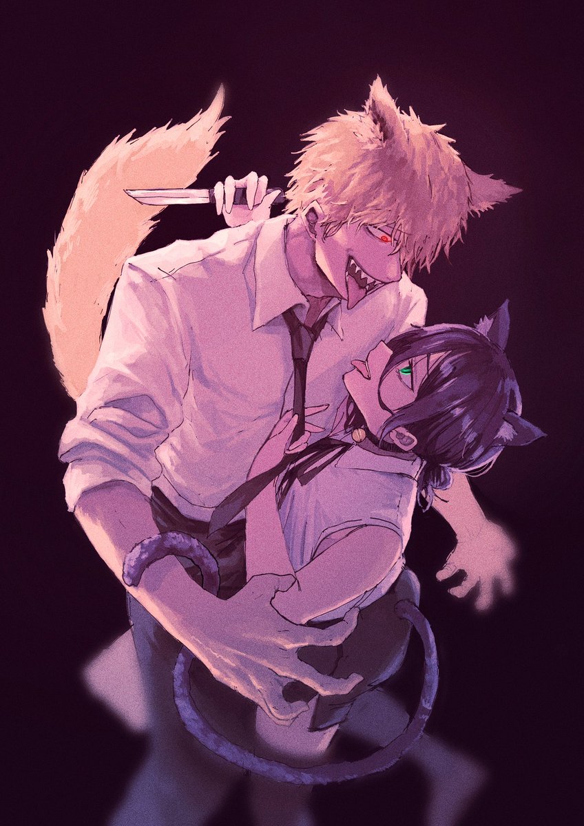 デンレゼ　ハロウィン🎃
#chainsawman #チェンソーマン #チェンソーマンレゼ篇 #デンレゼ