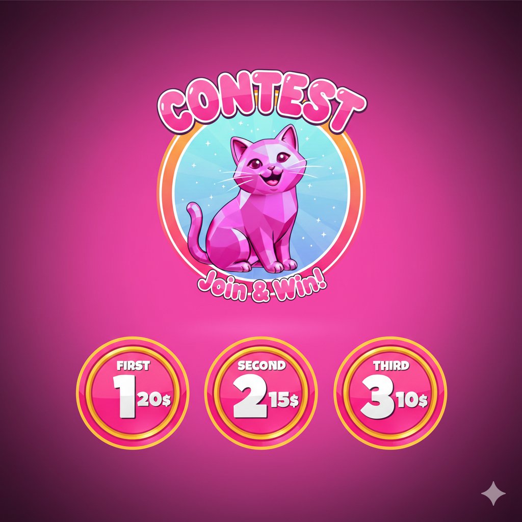 hyperpawtoken's tweet image. &quot;Meowgical Contest Alert! #TON✨

Join our purr-fectly amazing invite contest and stand a chance to win fantastic cash prizes! 🏆

✔️Follow us on X
✔️Like &amp;amp; Retweet
✔️Tag 4 friends
✔️Join tg Group

( 5 days ) time .

Start inviting and let the games begin! Good luck, everyone!