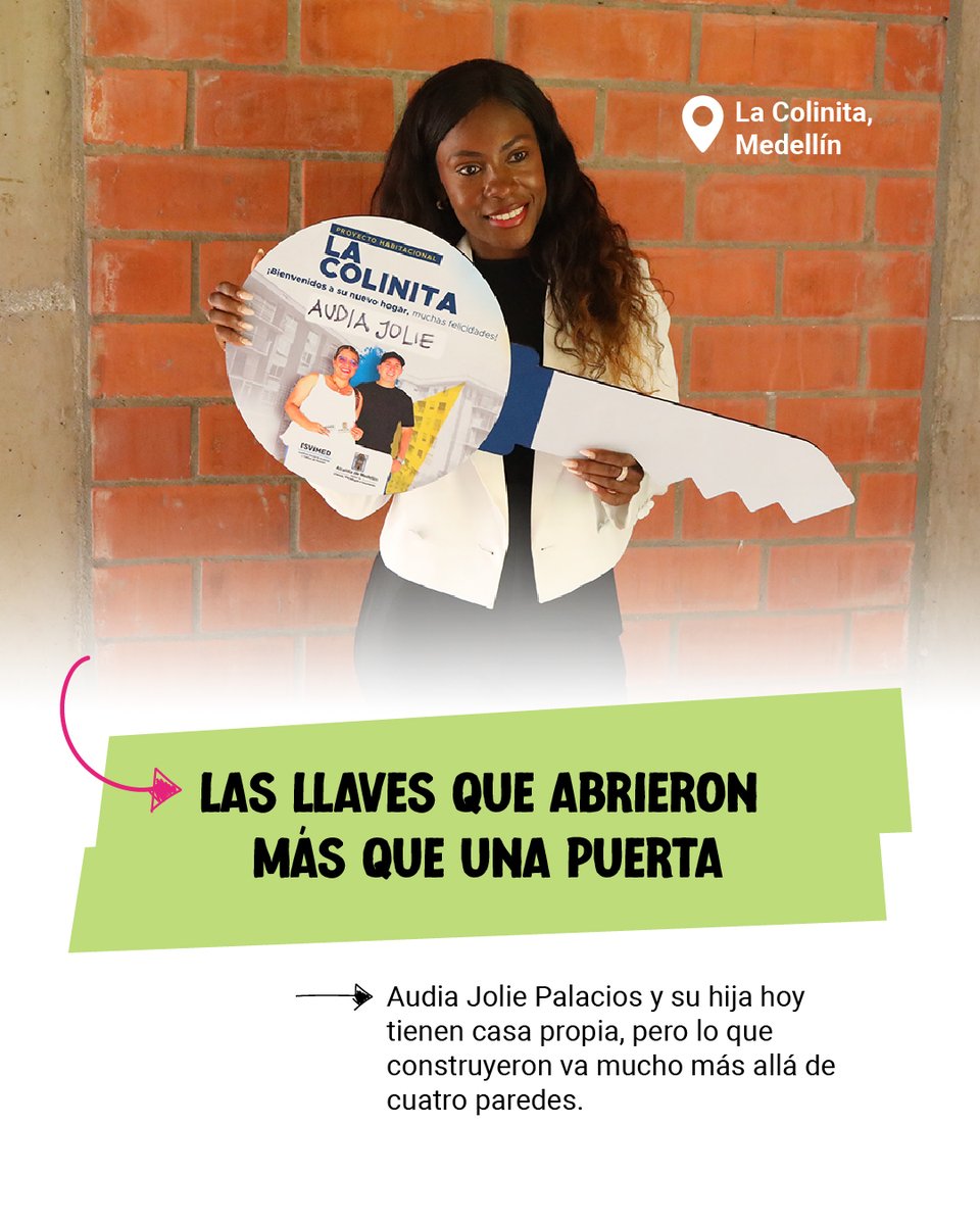 En esta historia, las llaves simbolizan más que un techo: representan esfuerzo, trabajo en equipo y un sueño hecho realidad. Audia Jolie Palacios y su hija hoy tienen casa propia, pero lo que construyeron va mucho más allá. Les contamos ⬇️

🏠Sin un hogar estable, todo se vuelve