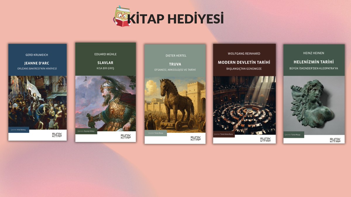 _tarihpenceresi's tweet photo. 📚HEDİYE KİTAP!

Bu postu paylaşıp hesabımı ve @RunikKitap'ı takip eden bir kişiye, görseldeki kitaplardan biri hediye. Son tarih 05.11.2025. Bol şanslar! https://t.co/TuSL8xLm5i