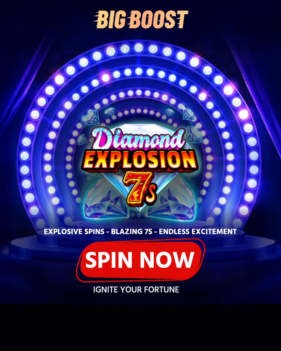 BigBoostIndia's tweet photo. 💎 Diamond Explosion 7s💥

Explosive spins. 🔥Blazing 7s. 💫Endless excitement!

💎Feel the rush, chase the sparkle, and watch your screen light up with every spin!⚡

💰One lucky spin could turn your day into a jackpot celebration!🎉

Spin now at https://t.co/ixpCXVoFHf 🎰 https://t.co/O902H04GQ4